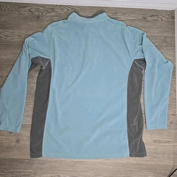 Columbia Sportswear Jacket XL Blue Grey Mens 1/4 Zip Fleece Pullover - Picture 2 of 8